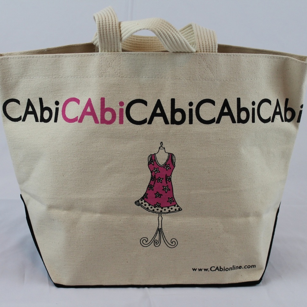 Cabi Extra Large Canvas Tote Bag Shopper NEW